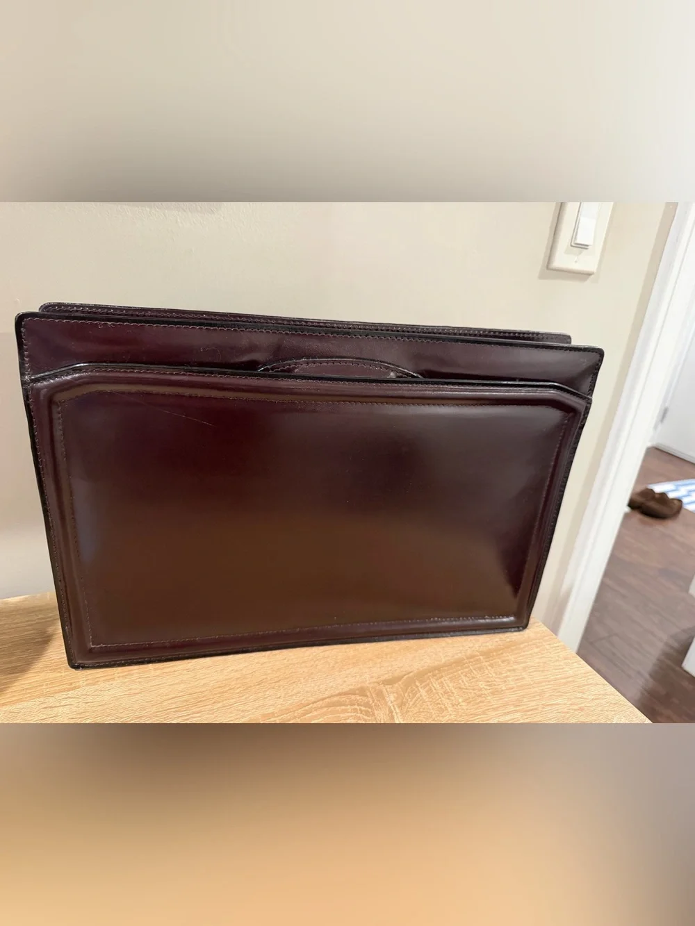 Vintage Leather Executive Binder / Briefcase
